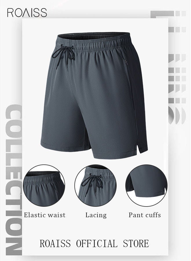 Men's Swimming Trunks Beachwear Quick Dry Beach Pants Gym Wear Fitness Workout Short Sports Running Boxer Swim Shorts Swimsuit Summer