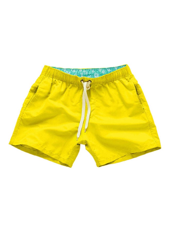 Summer Drawstring Beach Shorts White