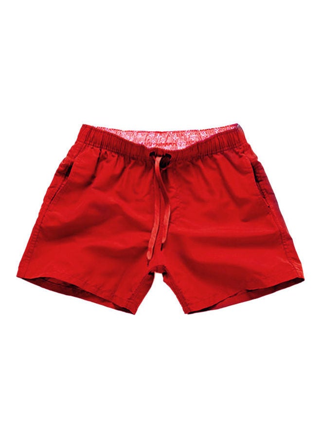 Summer Drawstring Beach Shorts White