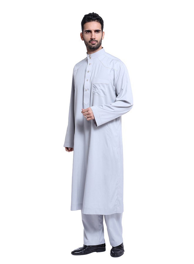 Long Sleeves Arabi Kandora White