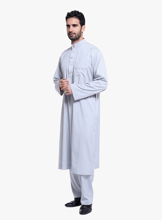 Long Sleeves Arabi Kandora White