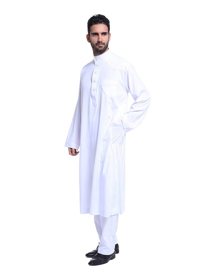 Long Sleeves Arabi Kandora White