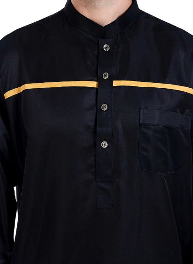 Pack Of 52 Long Sleeves Kandora Black/Yellow