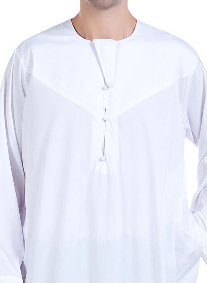 Pack Of 54 Round Neck Kandora White