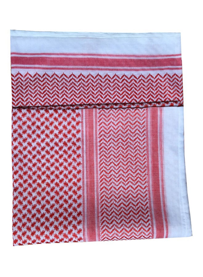 Polyester Headscarf Red/White