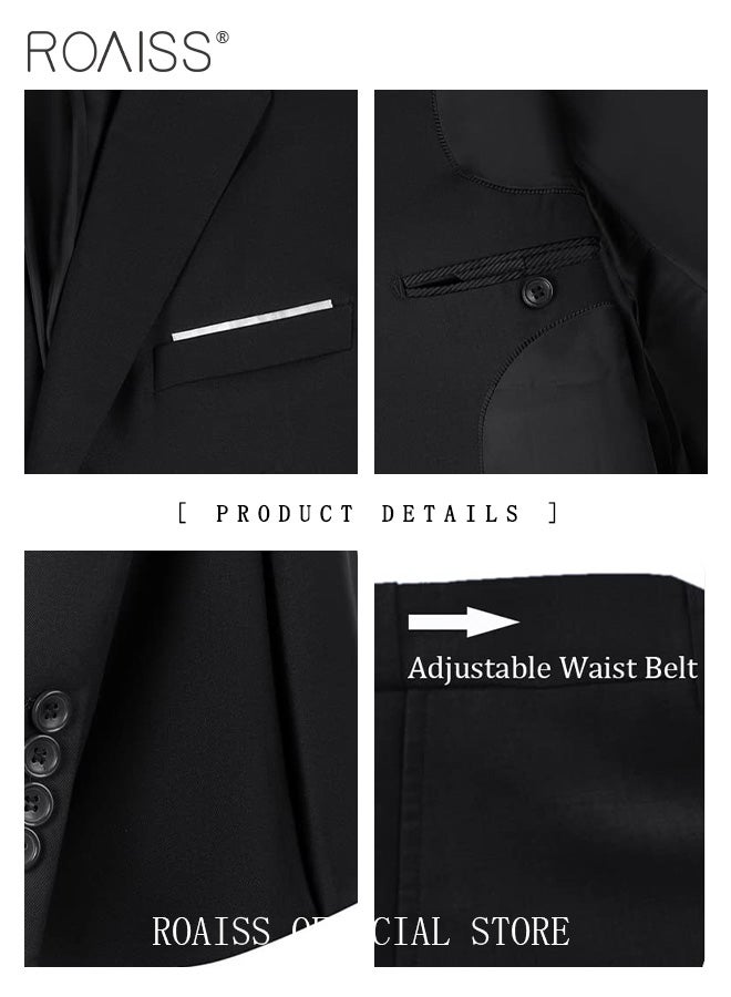 Lightweight Casual Blazers for Men Two Button Slim Fit Formal Top Mens Stylish Regular Suit Jacket Working Clothes or Groomsmen Uniform