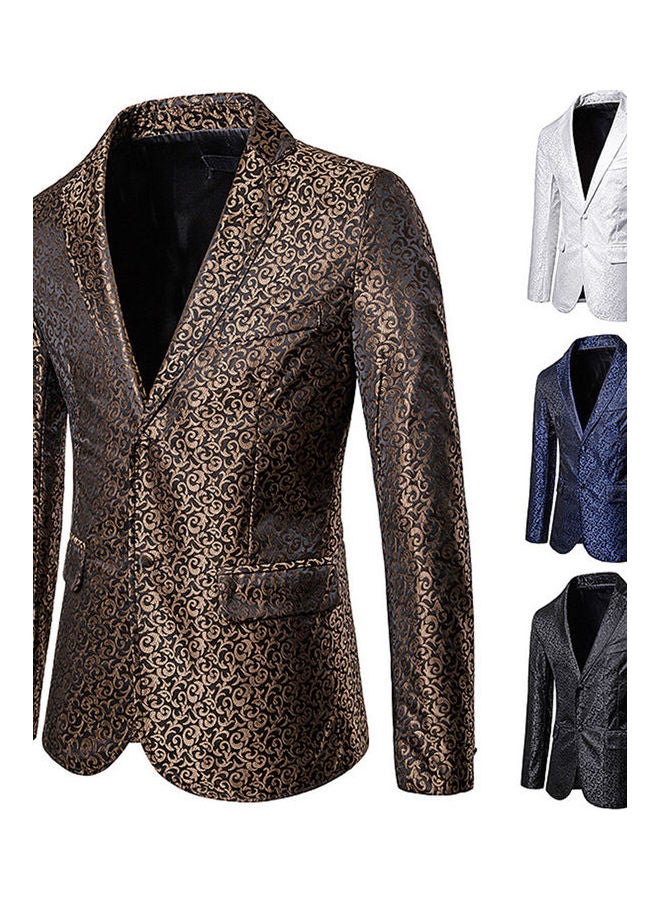 Embossed Craft Blazer Black