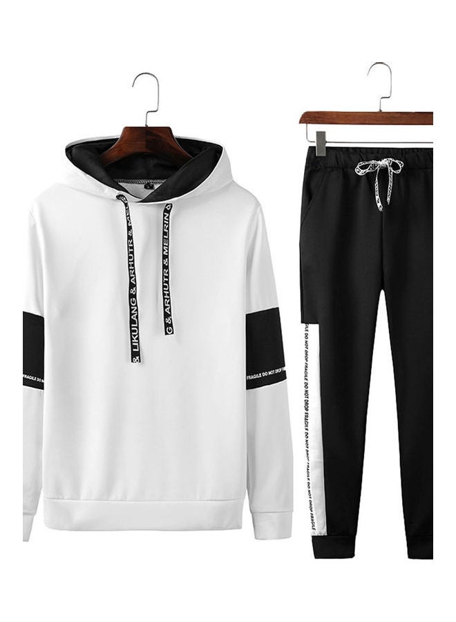 Long-Sleeved Sportswear Top And Pants black