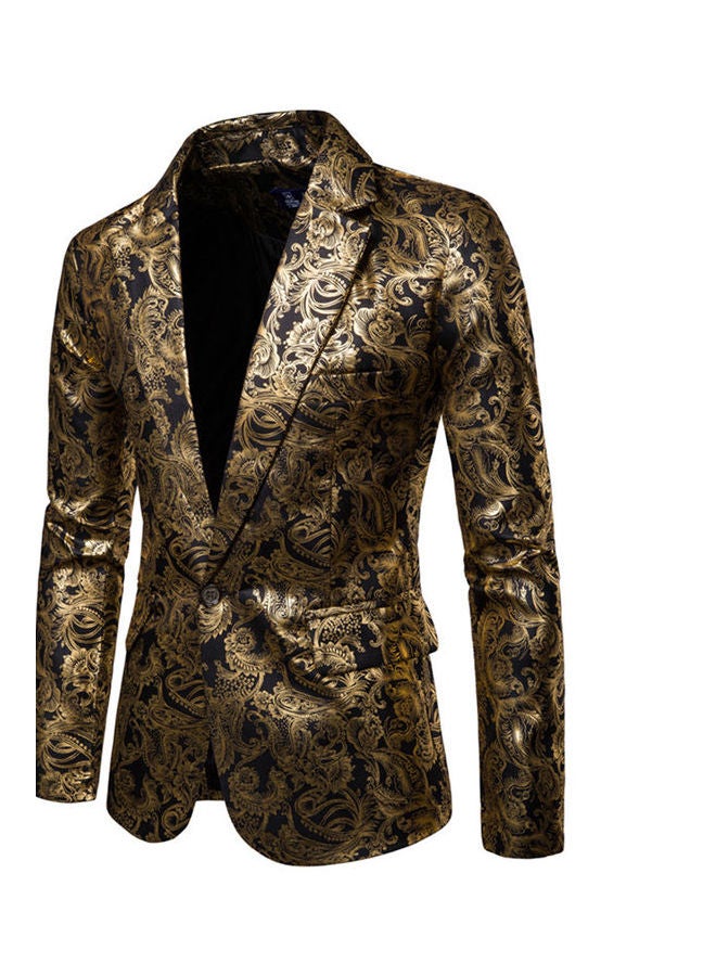 Printed Suit Gold/Black