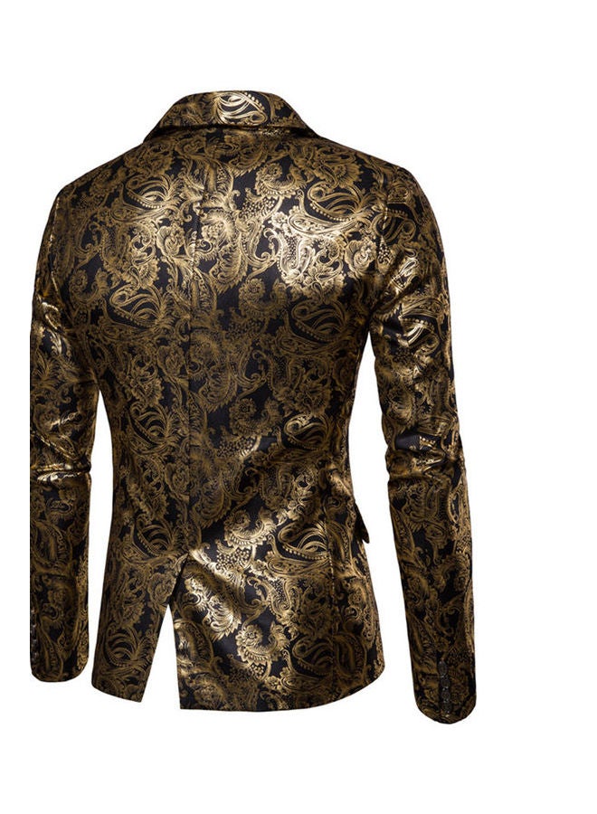 Printed Suit Gold/Black