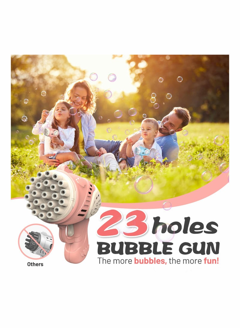 Bubble Machine 23 Holes Bubble Machine Handheld Bubble Maker