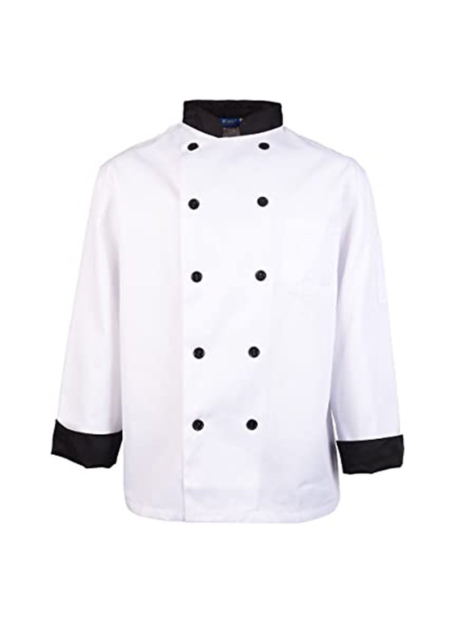 Long Sleeve Chef Jacket Daisy White