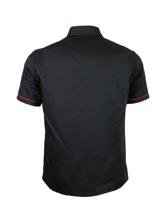 Short Sleeve Chef Jacket Black