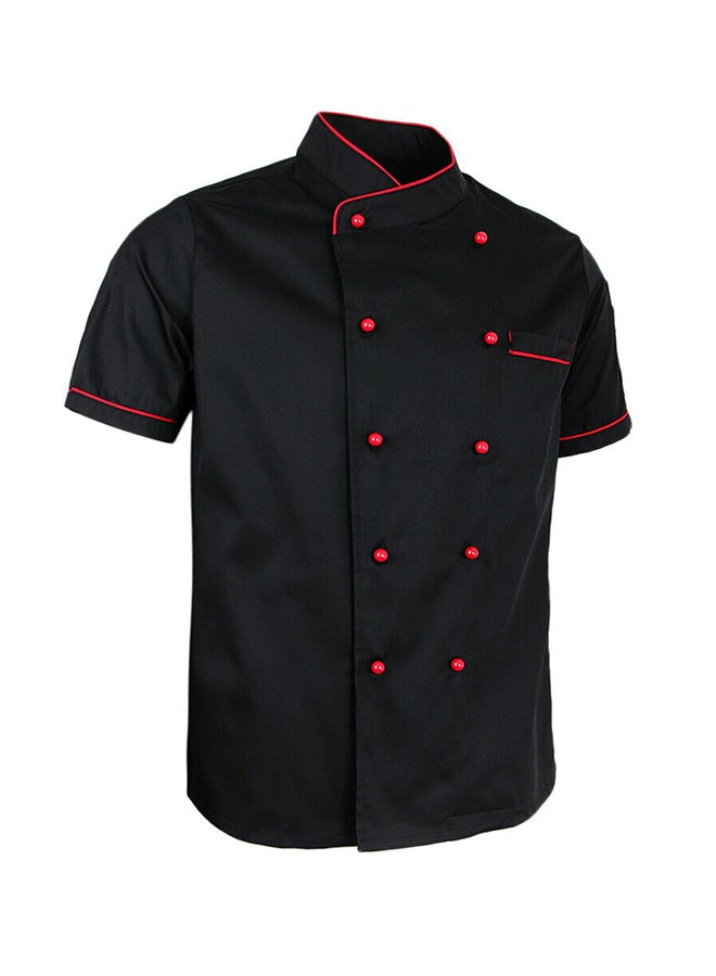 Short Sleeve Chef Jacket Black