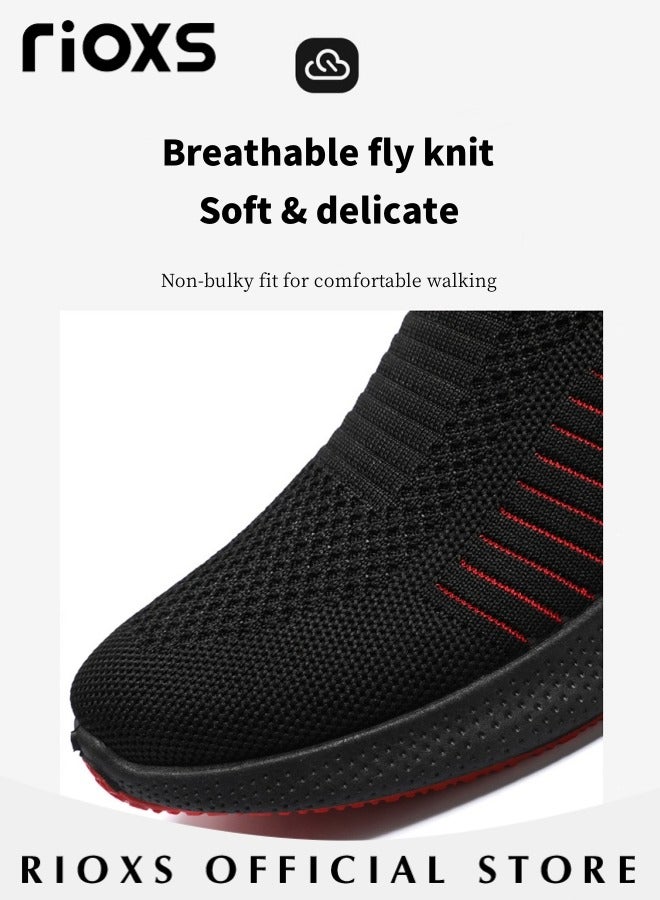 Men's Athletic Casual Hiking Shoes Lightweight Outdoor Running Shoes Mesh Breathable Fashion Sneakers