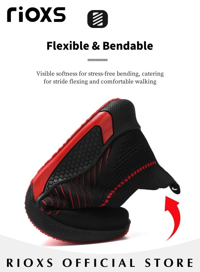 Men's Athletic Casual Hiking Shoes Lightweight Outdoor Running Shoes Mesh Breathable Fashion Sneakers