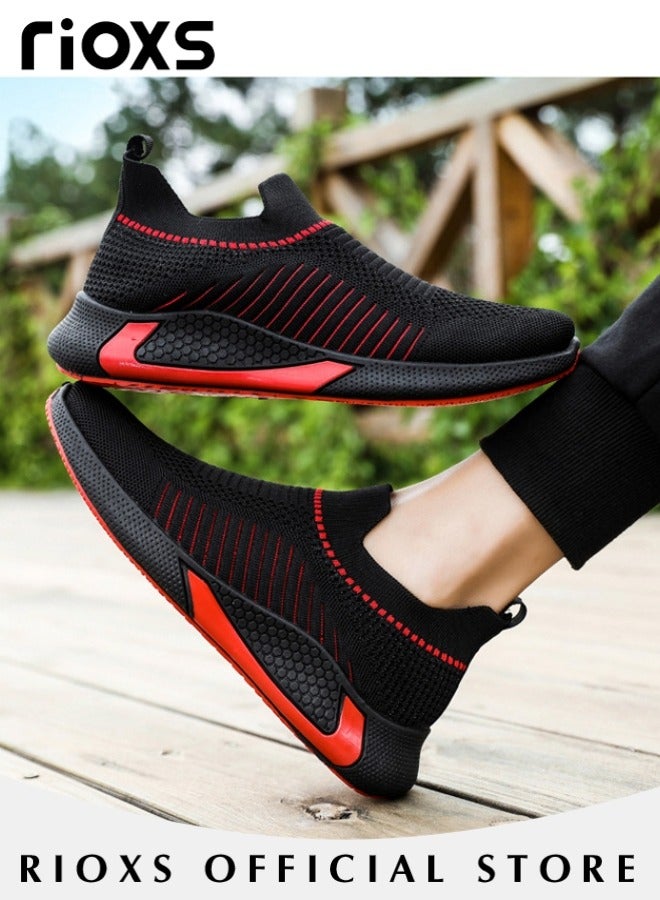 Men's Athletic Casual Hiking Shoes Lightweight Outdoor Running Shoes Mesh Breathable Fashion Sneakers