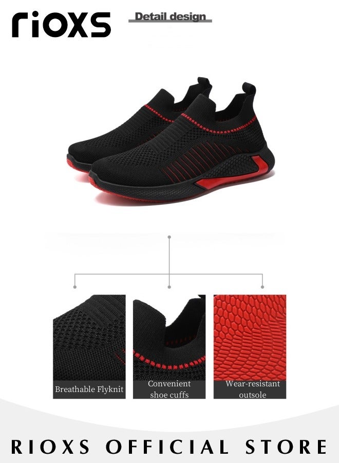 Men's Athletic Casual Hiking Shoes Lightweight Outdoor Running Shoes Mesh Breathable Fashion Sneakers