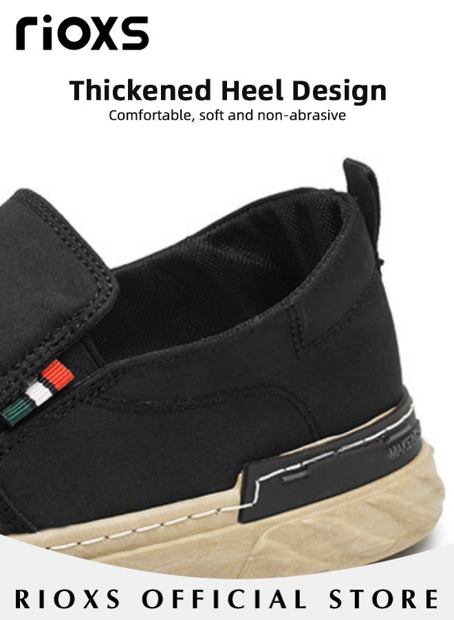 Men's Classic Canvas Low Top Sneakers Lightweight Breathable Casual Shoes Fashion Comfortable Flat Shoes