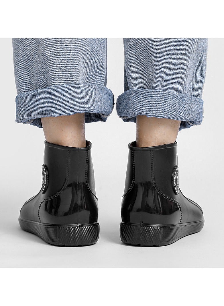 Wear Oversized Waterproof High Top Boots On The Outside