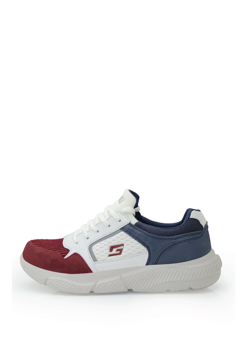 Gadz Retro 1.0 White/ Red Lace-up low top sneaker