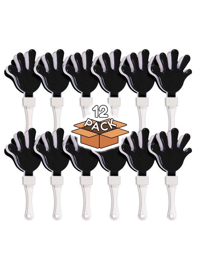 12 Pack Black/White Hand Clapper Noise Makers Party Favors