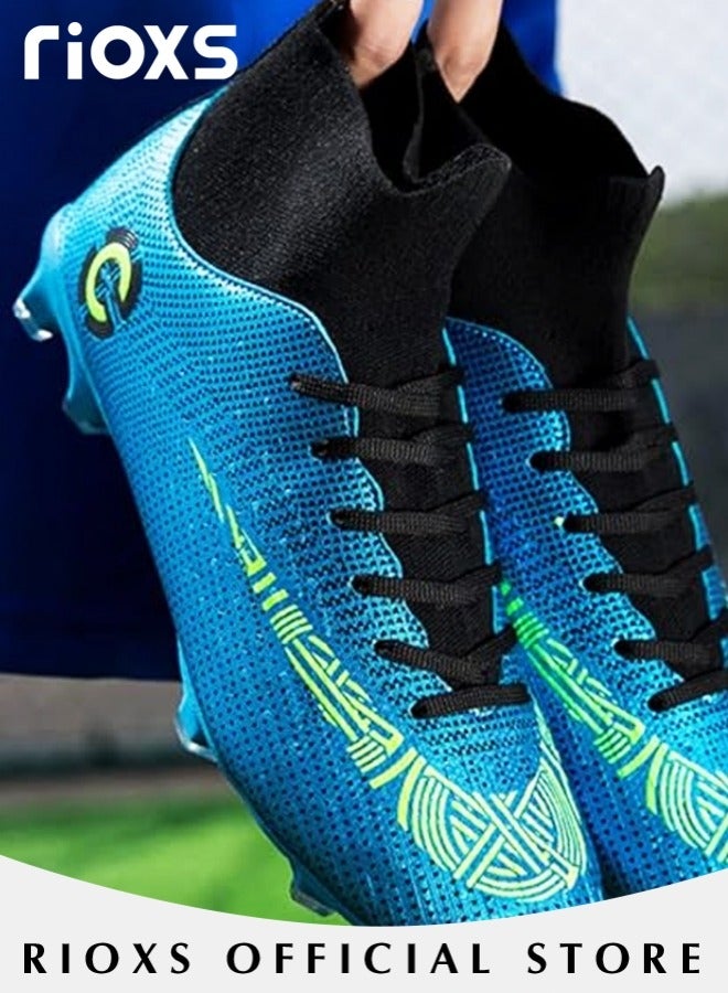 Men's Track Trainers,Cleats Soccer Shoes For Men,Professional Competition Football Boots,Football Turf Soccer Shoes,Outdoor Non-Slip Sneakers For Teens Youth Adults,Athletic Sneaker Shoes For Racing Running Jumping Training