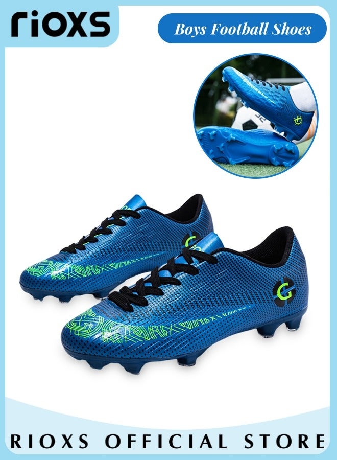 Men's Soccer Shoes,Professional Spikes Sport Shoe,Competition Training Trainers For Men,Non-Slip Sneakers,Lace-Up Athletic Shoes,Lightweight Indoor Outdoor Sports Trainers For Youth And Adult,Baseball Lacrosse Football Sneaker