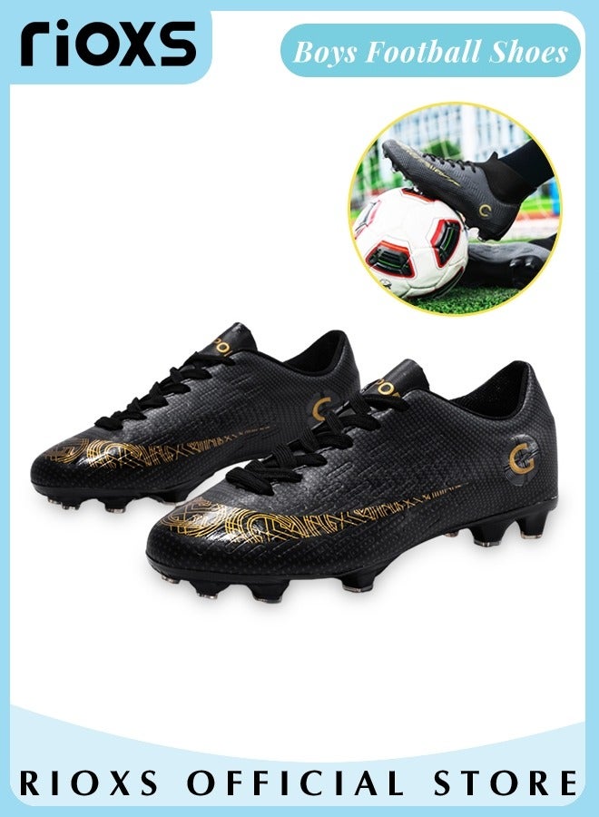 Men's Soccer Shoes,Professional Spikes Sport Shoe,Competition Training Trainers For Men,Non-Slip Sneakers,Lace-Up Athletic Shoes,Lightweight Indoor Outdoor Sports Trainers For Youth And Adult,Baseball Lacrosse Football Sneaker