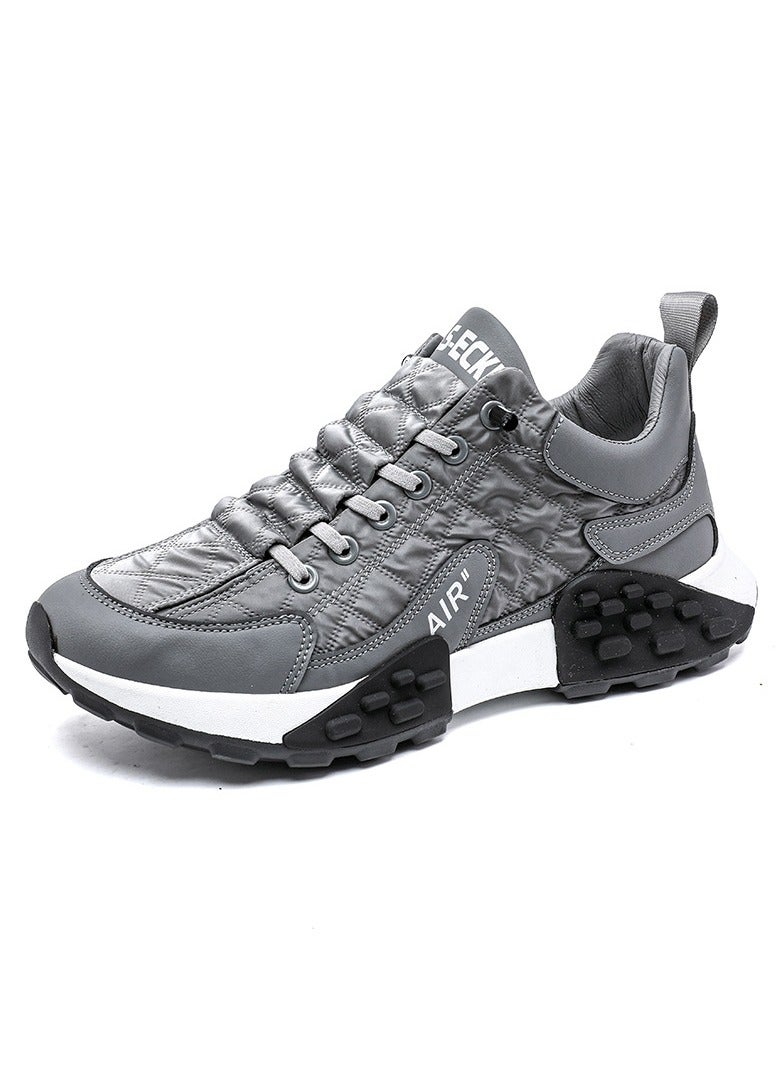 Lace Up Low Collar Foot Thick Sole Casual Sports Shoes