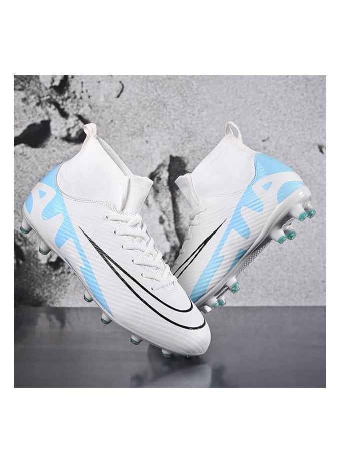 Men’s Soccer Cleats,High-Top Football Boots Professional Training,Turf Outdoor Indoor Comfortable Athletic Big Boy's Sneaker