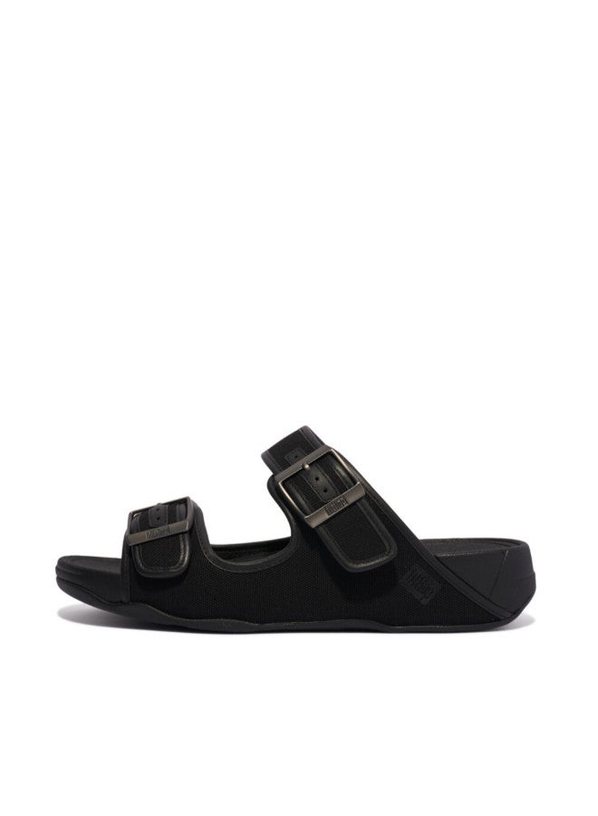 049-761 Fitflop Mens Sandals GD6-001 Gogh Moc Buckle Slide Black