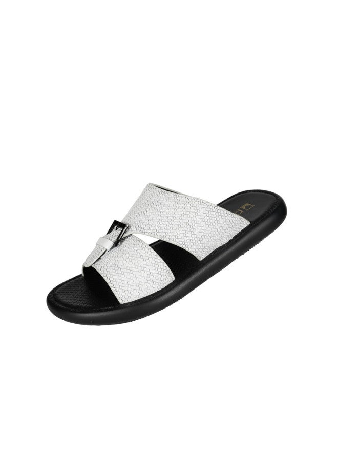 008-3408 Barjeel Uno Men Arabic Sandals 29653-07 White