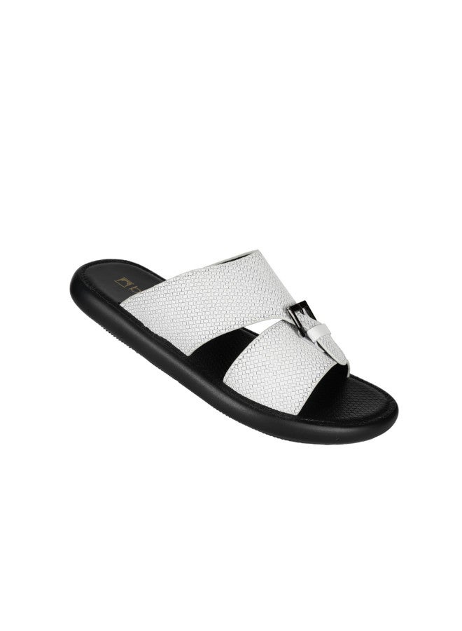 008-3408 Barjeel Uno Men Arabic Sandals 29653-07 White