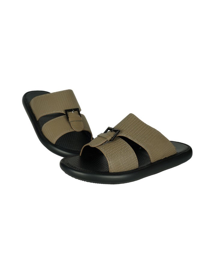 008-3409 Barjeel Uno Men Arabic Sandals 29653-07 Khaki