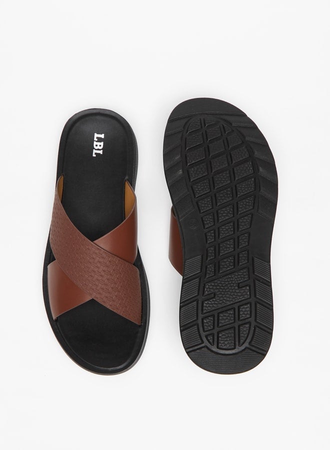 Mens Textured SlipOn Sandals  Ramadan Collection