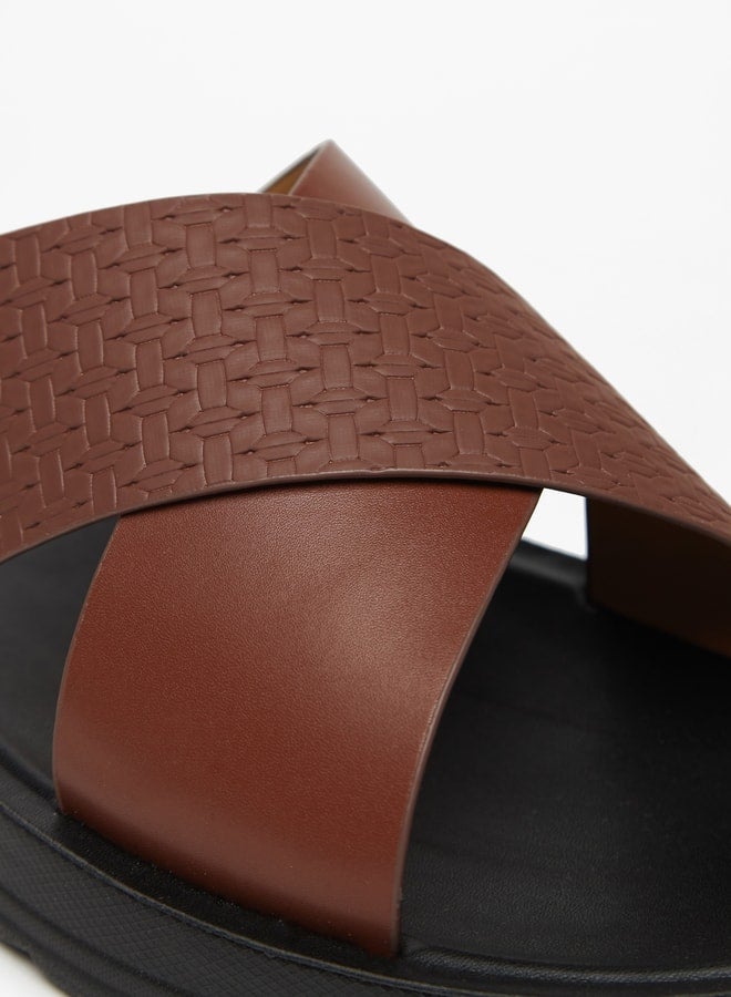 Mens Textured SlipOn Sandals  Ramadan Collection