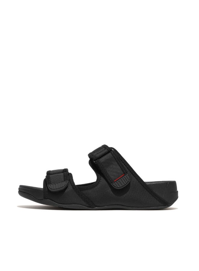 049-765 Fitflop Men Gogh Moc Mens Adjustable Water-Resistant Slides GT3-001 Black