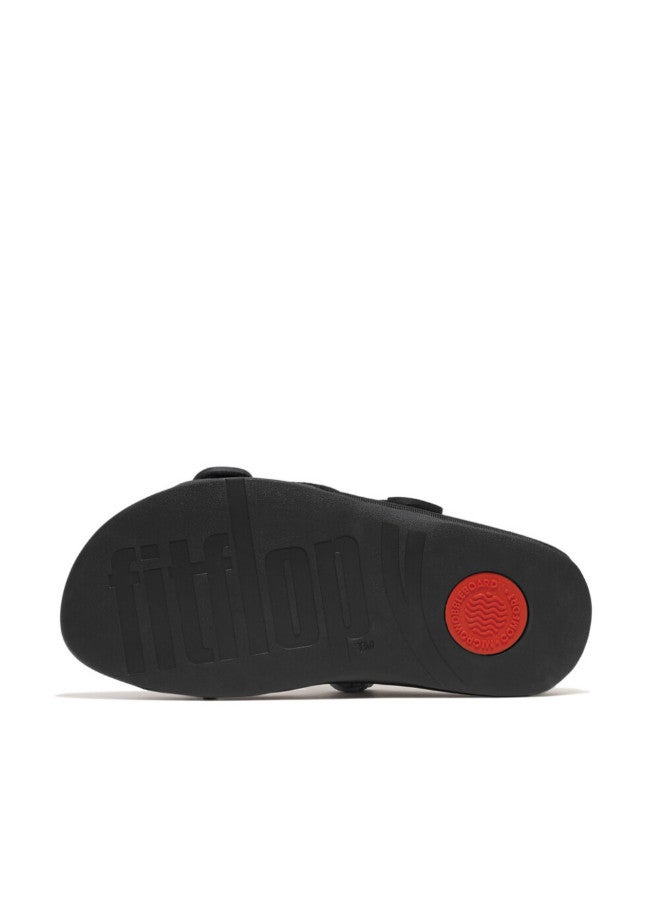 049-765 Fitflop Men Gogh Moc Mens Adjustable Water-Resistant Slides GT3-001 Black