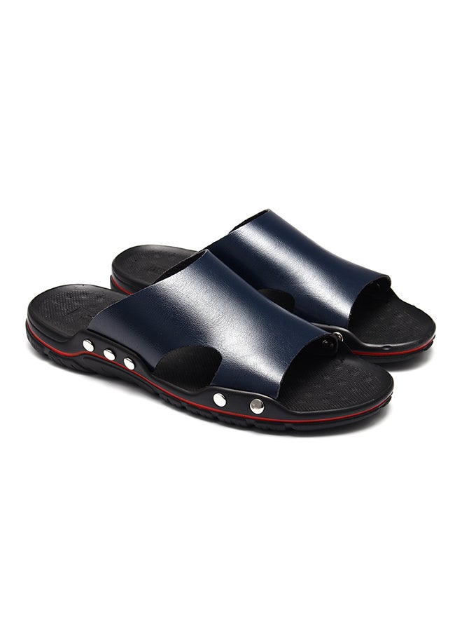 Plastic Slip-On Arabic Sandals Navy