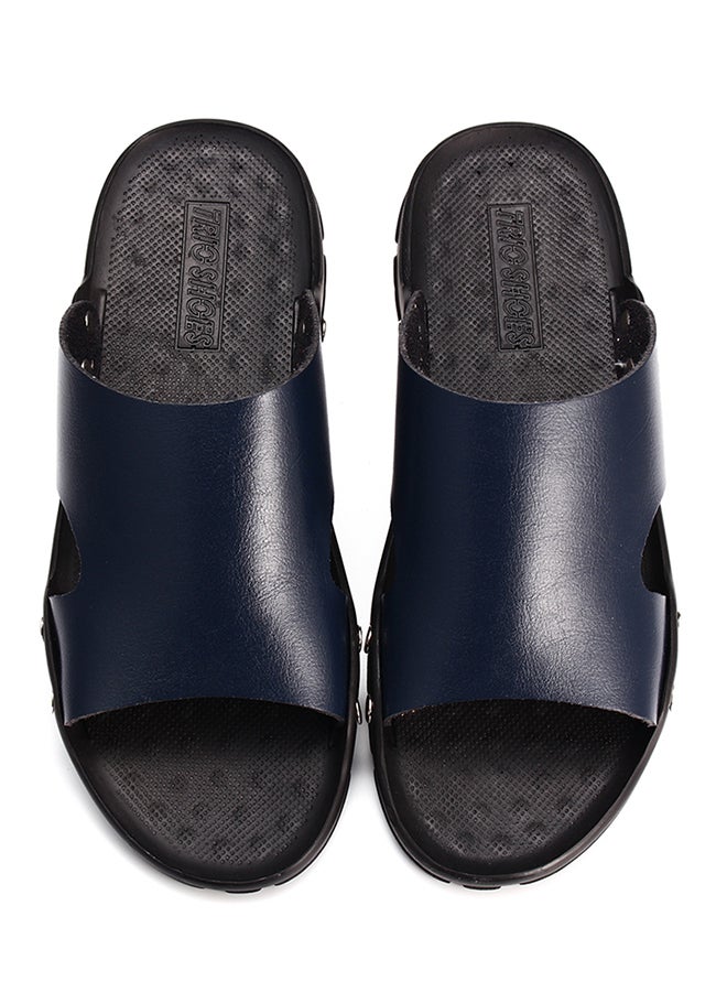 Plastic Slip-On Arabic Sandals Navy