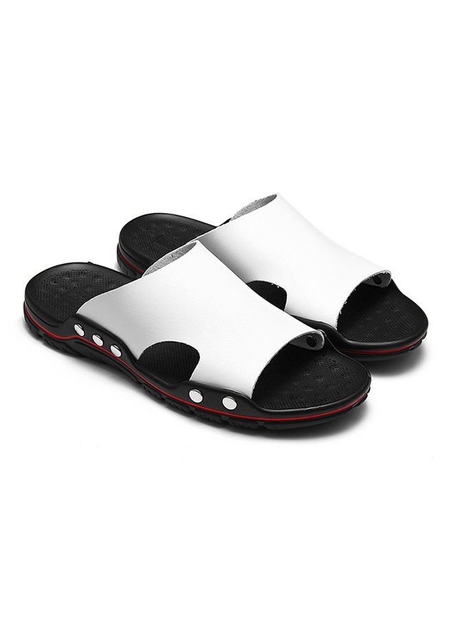 Plastic Slip-On Arabic Sandals White