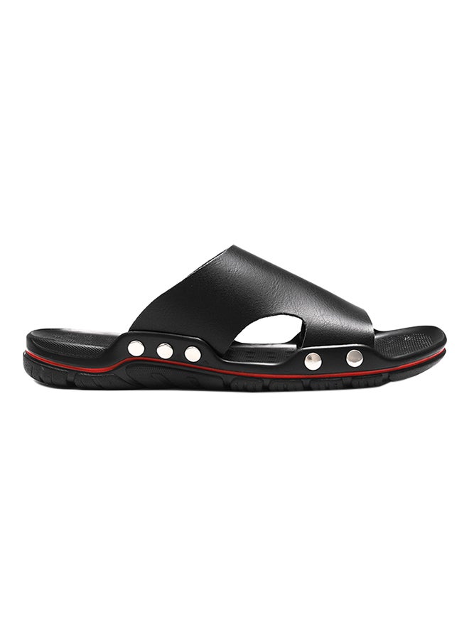 Plastic Slip-On Arabic Sandals Black