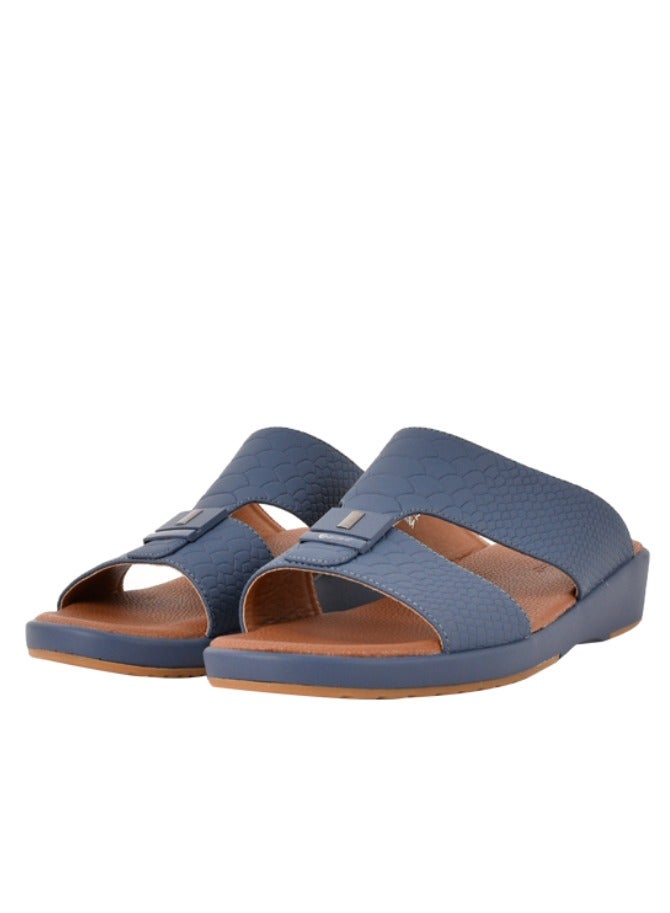 Mens  Dual Textured Strap Sandals