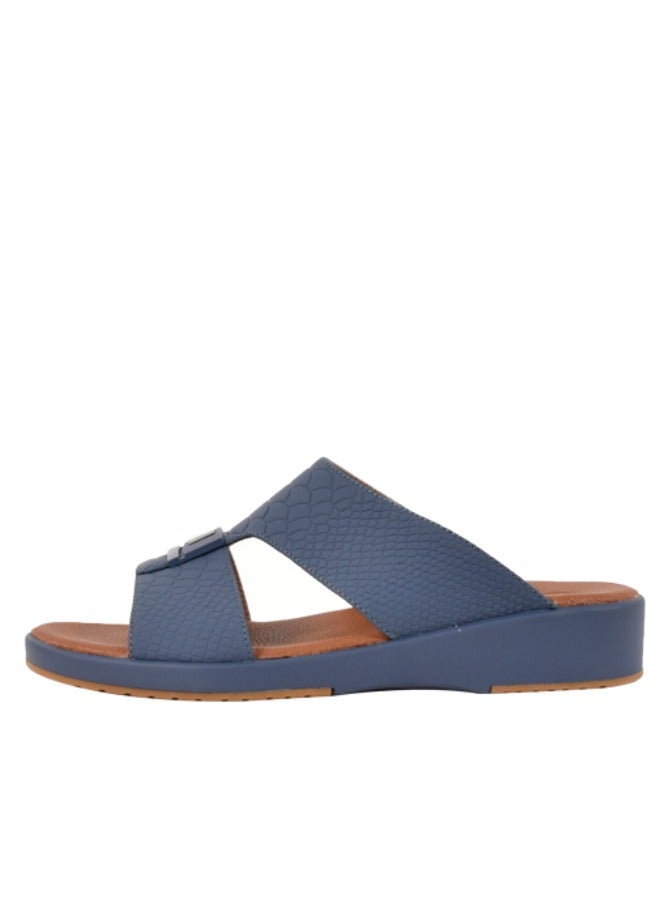 Mens  Dual Textured Strap Sandals