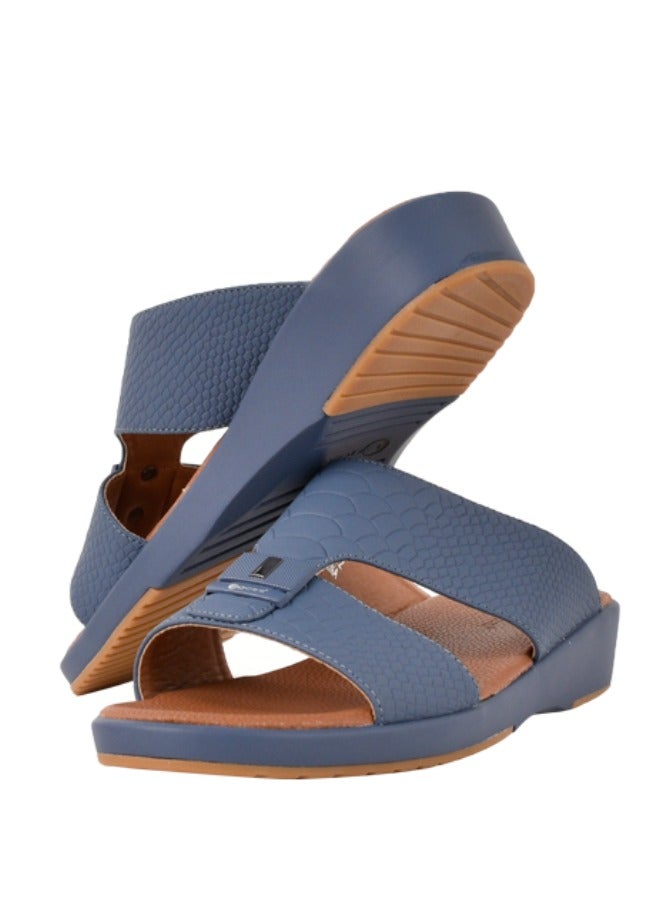 Mens  Dual Textured Strap Sandals