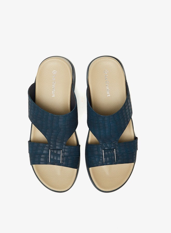 Men's Textured Slip-On Sandals