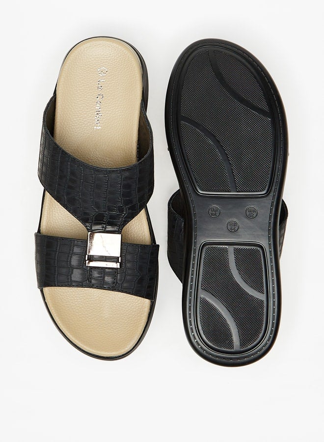 Men's Textured Slip-On Sandals