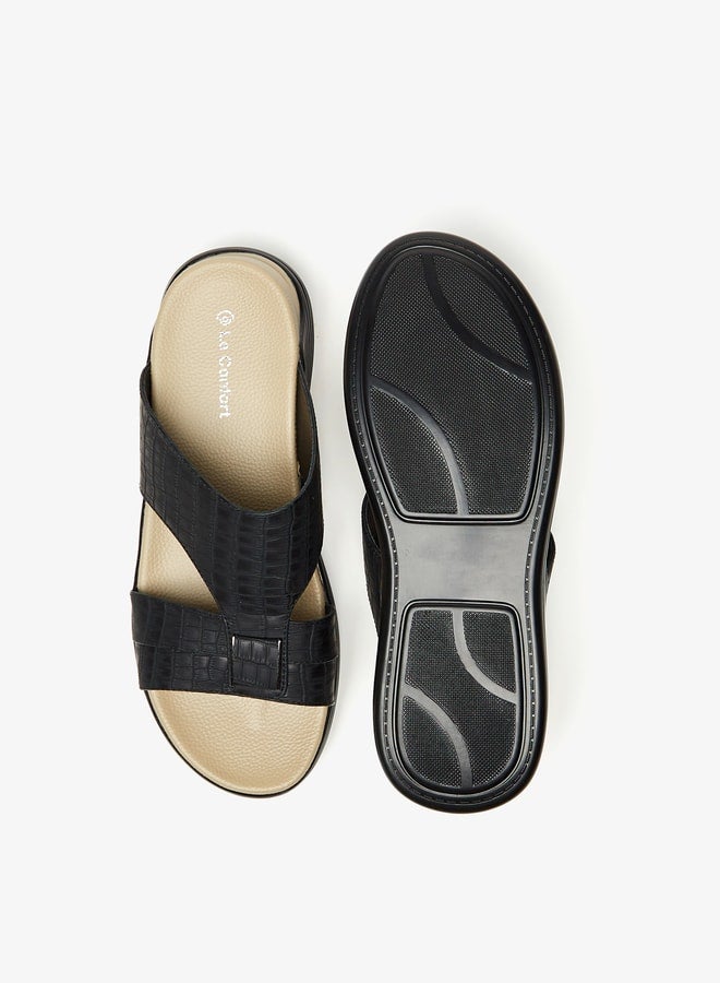 Men's Textured Slip-On Sandals