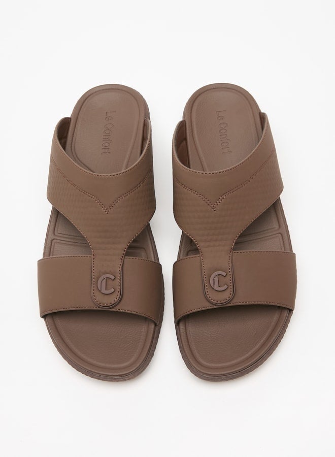 Men's Textured Slip-On Arabic Sandals